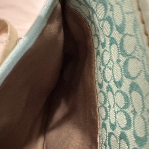 Coach Y2K Ice Sky Blue monogram Crossbody Bag - Picture 6 of 8